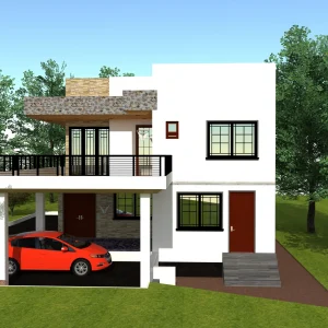 4br flat roof house designs in Kenya