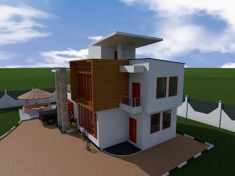 flat roof house designs in Kenya