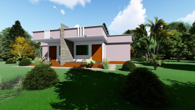 2br duplex hous designs in Kenya 3