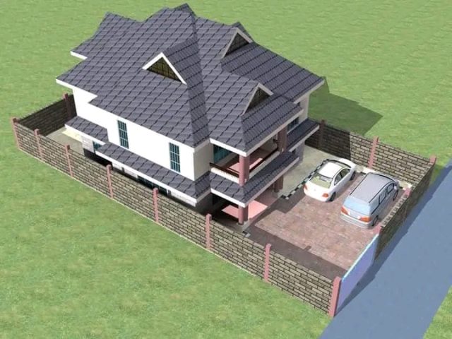 5 Bedroom Maisonette house plans in Kenya - Image 2