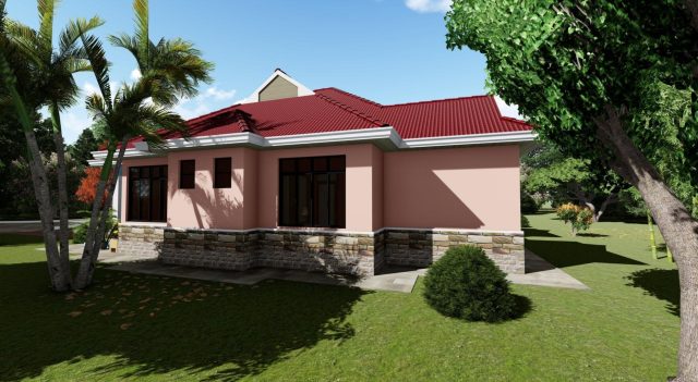 Simple 5-bedroom bungalow building plans in Kenya MEC061 - Image 6