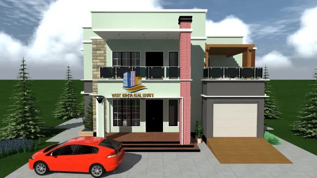 Maisonette House Plan Kenya- 4 Bedrooms Flat Roof - Image 5