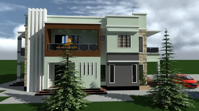 Maisonette House Plan Kenya- 4 Bedrooms Flat Roof - Image 3