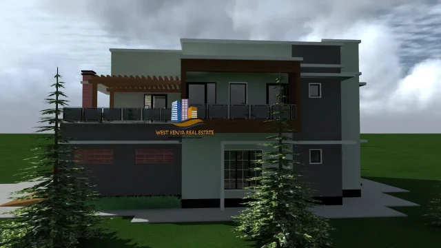 Maisonette House Plan Kenya- 4 Bedrooms Flat Roof - Image 2