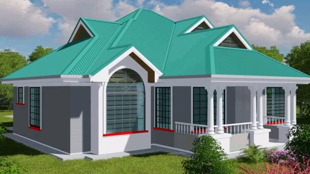 Simple 3 Bedroom Bungalow House Plan MEC009 - Image 3