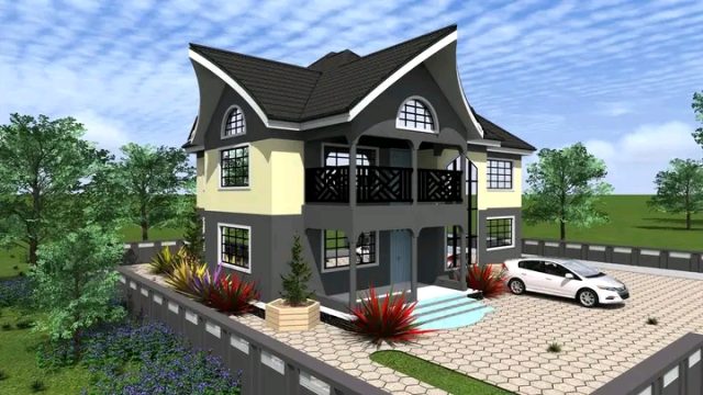 impeccable 5 Bedroom Maisonette House Plans in Kenya MEC026