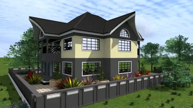 impeccable 5 Bedroom Maisonette House Plans in Kenya MEC026 - Image 2