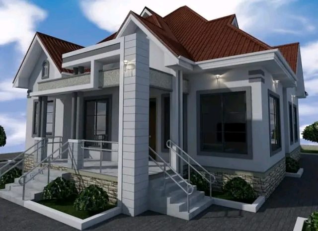 Elegant 4 Bedroom Bungalow House Design in Kenya MEC022 - Image 2