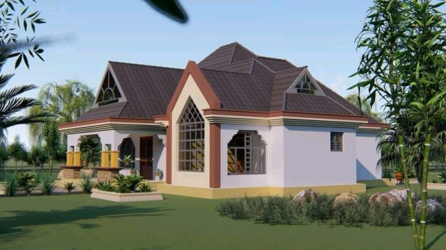 Classy 3 Bedroom Bungalow Building Plans MEC048 - Image 2