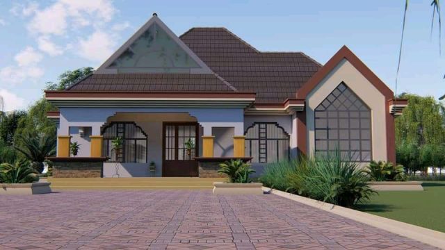 Classy 3 Bedroom Bungalow Building Plans MEC048 - Image 3