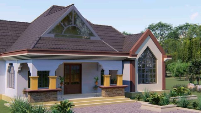 Classy 3 Bedroom Bungalow Building Plans MEC048 - Image 4