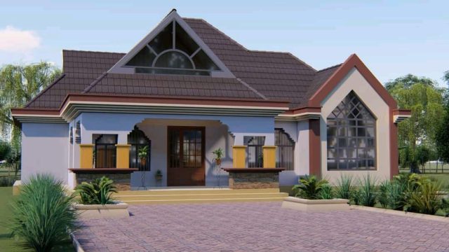 Classy 3 Bedroom Bungalow Building Plans MEC048 - Image 5