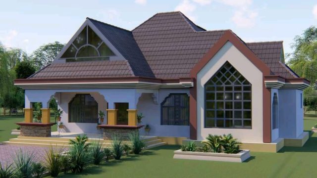 Classy 3 Bedroom Bungalow Building Plans MEC048 - Image 6