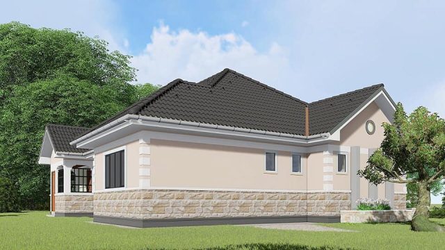 Tranquil Living - Unveiling Exceptional 4BR Bungalow House Designs in Kenya MEC055 - Image 2