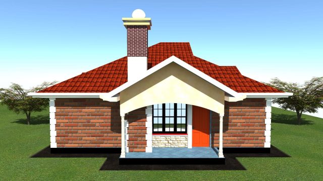 3-bedroom bungalow house designs in Kenya MEC059 - Image 3