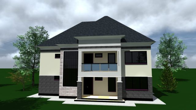 Timeless Elegance - Simple 4BR Maisonette Building Plan in Kenya MEC067