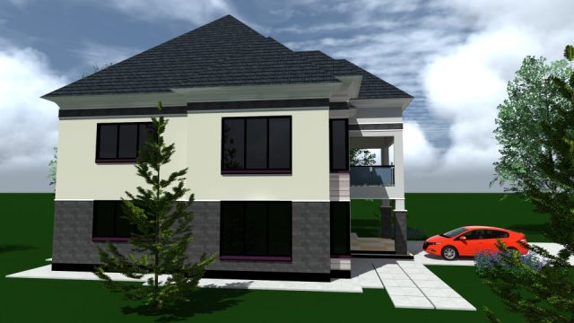 Timeless Elegance - Simple 4BR Maisonette Building Plan in Kenya MEC067 - Image 2