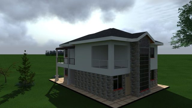 Timeless Elegance - Simple 4BR Maisonette Building Plan in Kenya MEC067 - Image 4