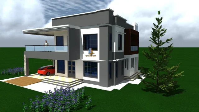 Maisonette House Plan Kenya-4BR Flat Roof - Image 5