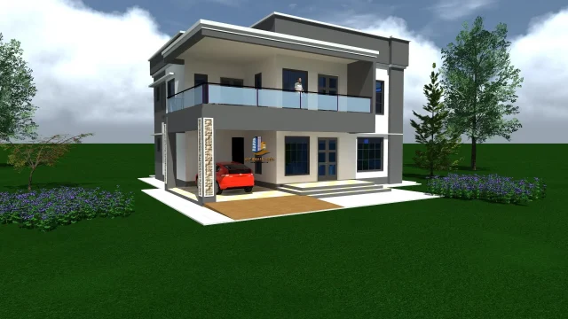 Maisonette House Plan Kenya-4BR Flat Roof - Image 6