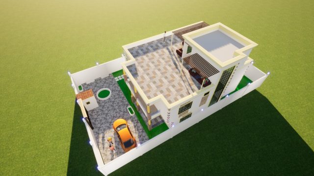 Modern Comfort - Simple 5BR Maisonette Building Plan in Kenya with Home Office and Laundry MEC068 - Image 5