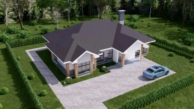 Affordable 3BR Bungalow House plans in Kenya - Image 2