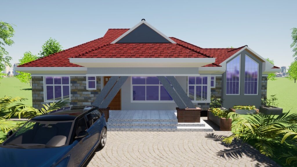 Top 10 Affordable 3-Bedroom House Plans and Designs in Kenya: Ideas for Modern Bungalows 1 3-bedroom house plans in Kenya