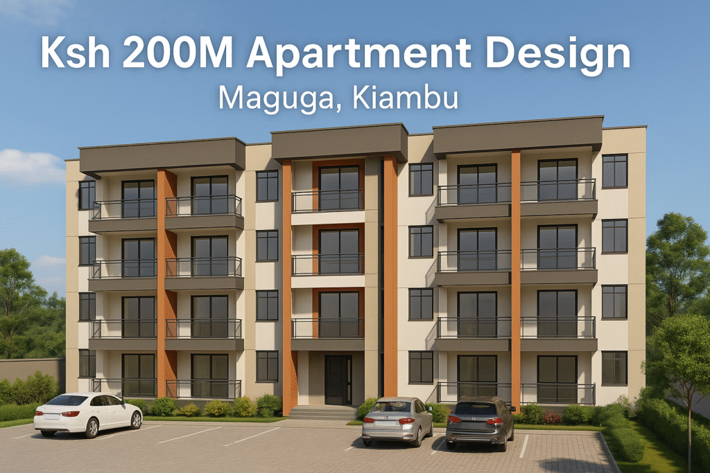 Ksh 200 Million Apartment Design in Maguga, Kiambu County: A Mixed-Unit Investment Opportunity 1 apartment design